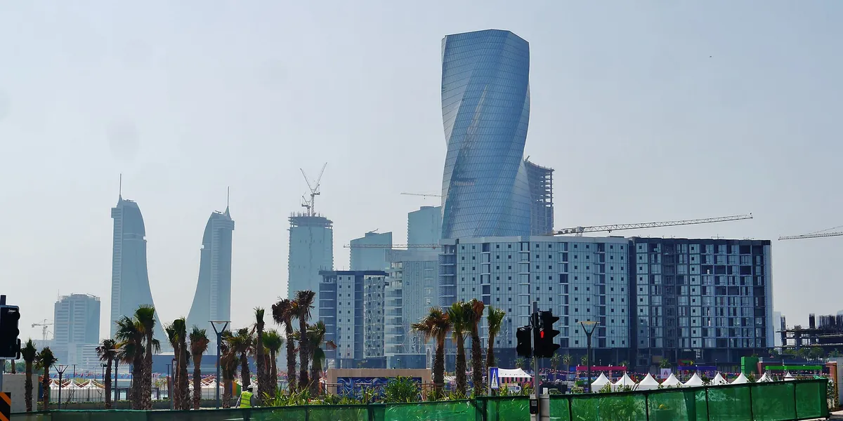 Bahrain Bay and the Manama skyline