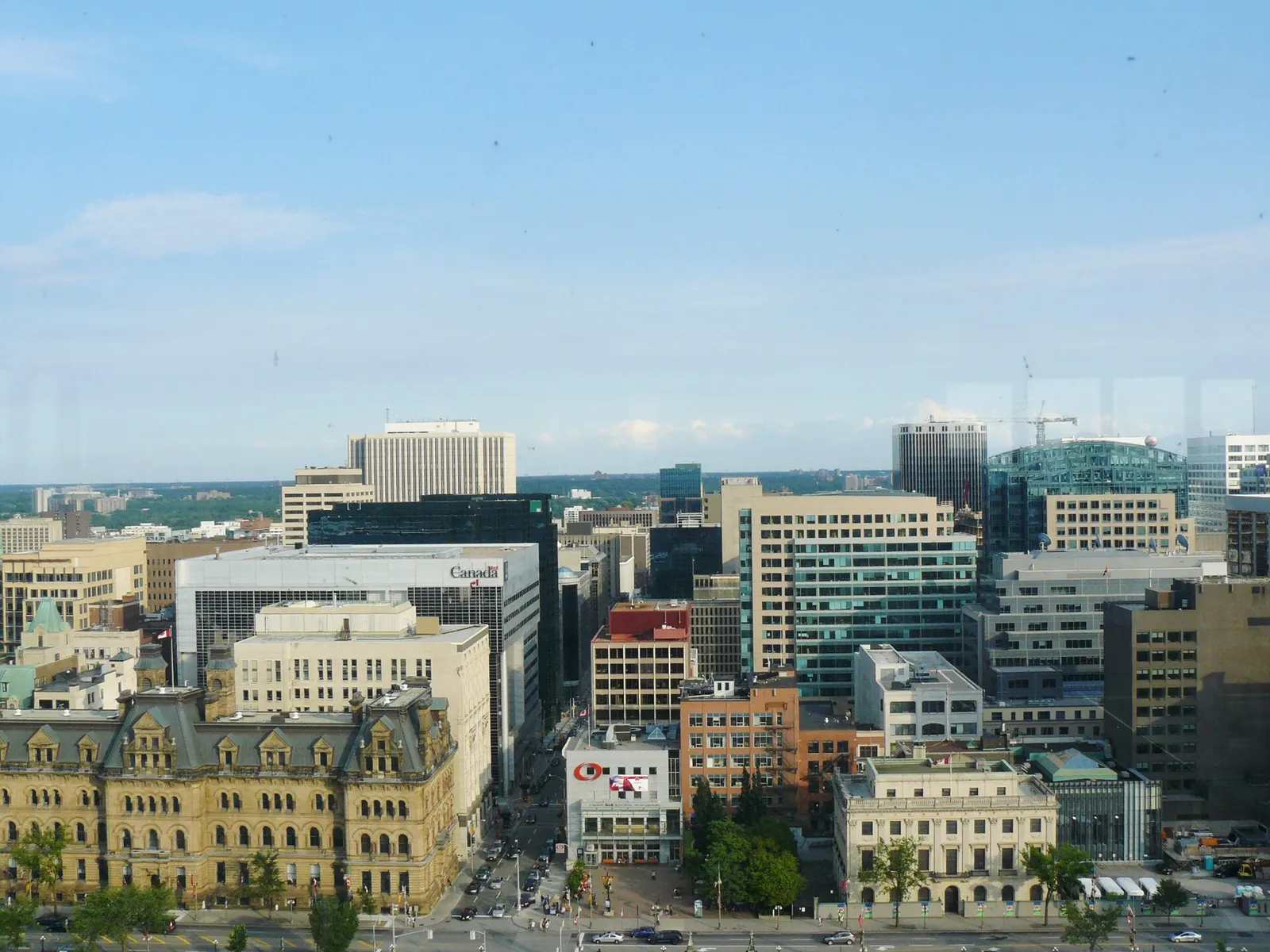 Downtown Ottawa seen from Parliament Hill