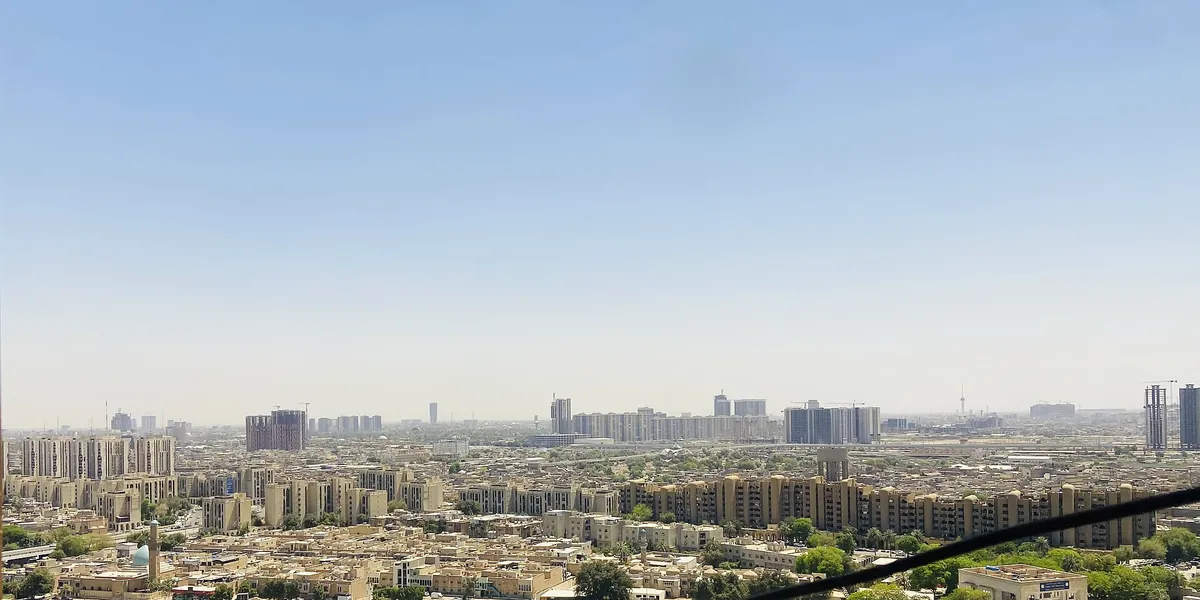 Baghdad seen from the Medical City building