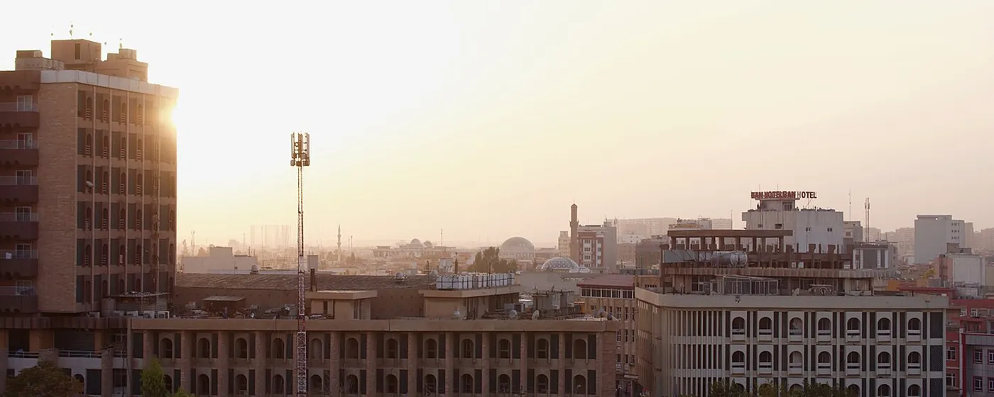 Erbil seen from the Citadel, Kurdistan Region of Iraq