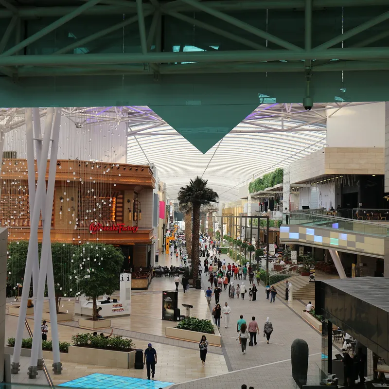 Shoppers on Grand Avenue at The Avenues, Kuwait