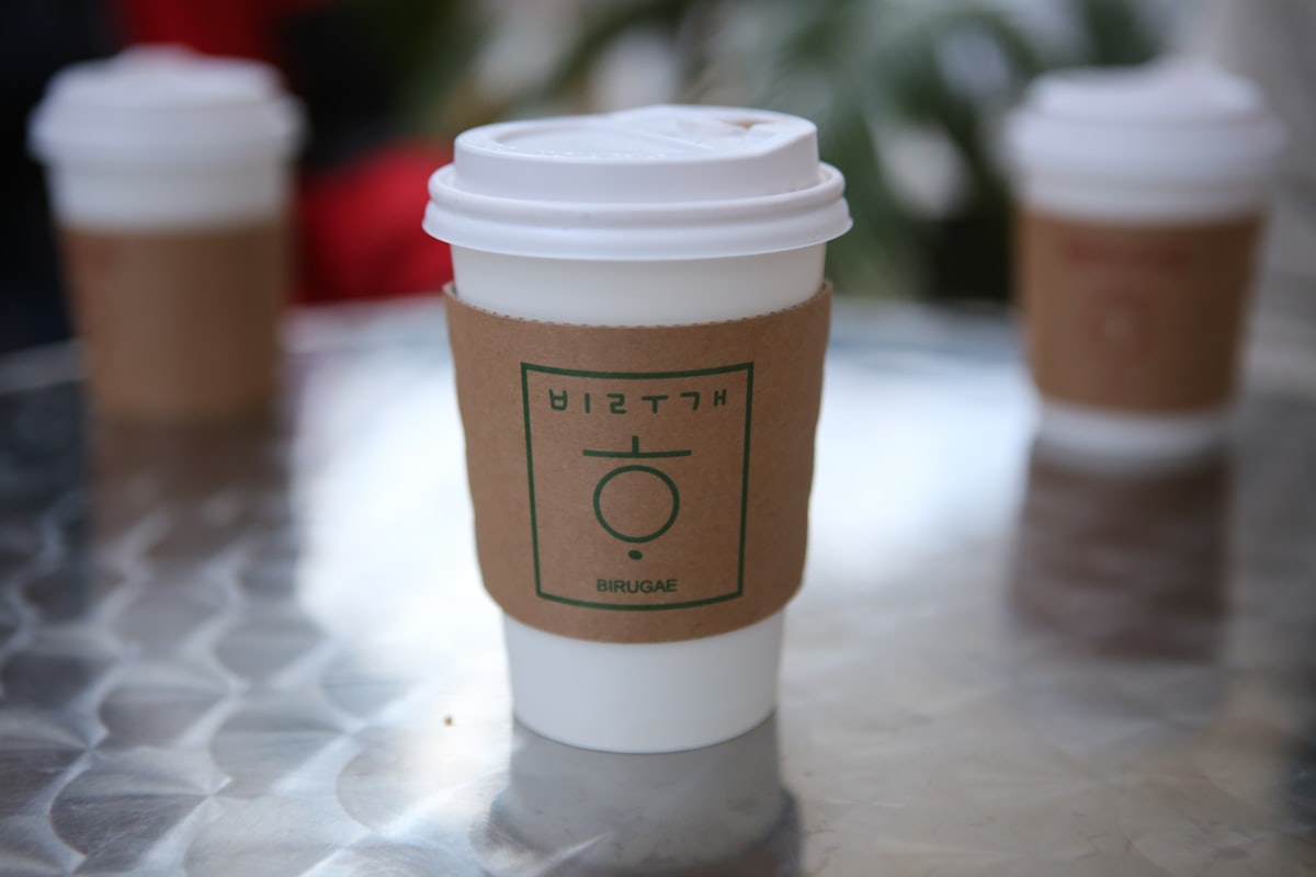 Finished paper cups from the factory
