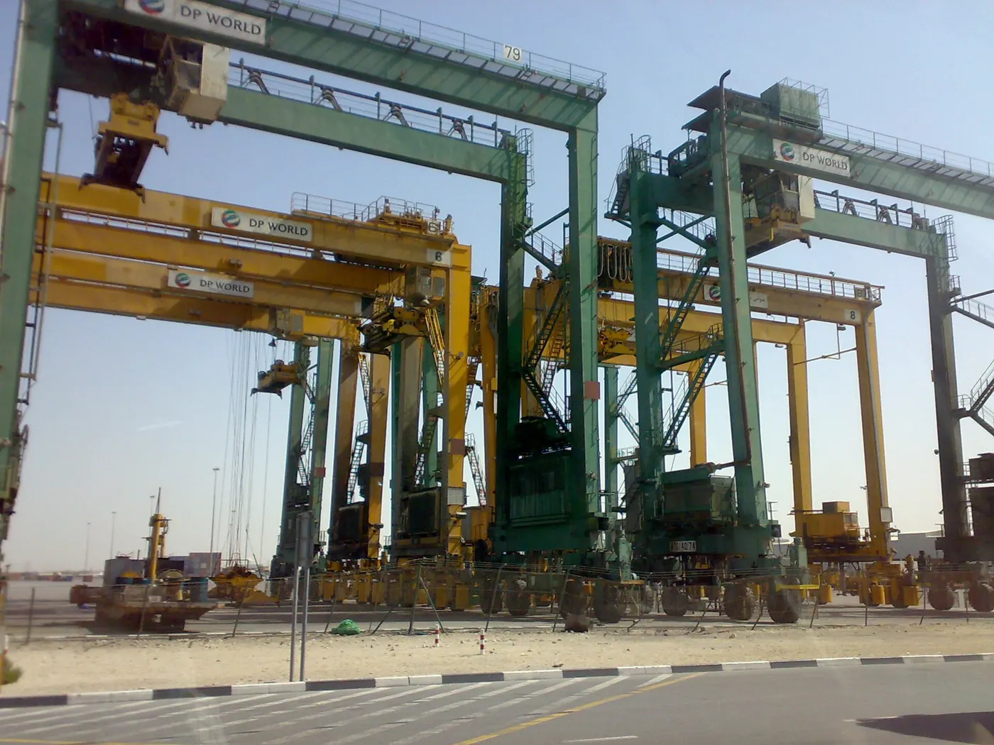 Container cranes at Jebel Ali Free Zone, Dubai