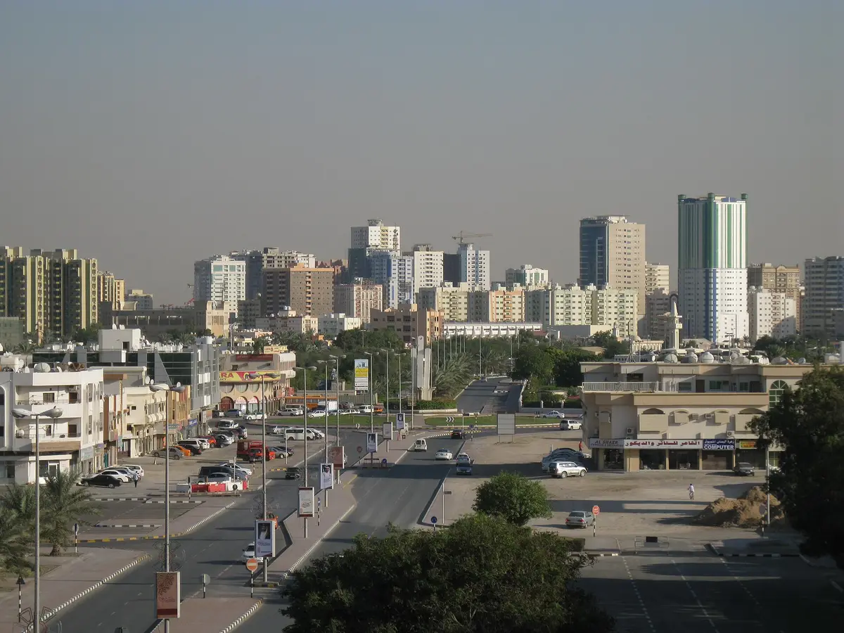 A street view of Ajman city