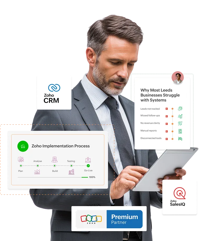 Shyphan consultant delivering Zoho projects implementation for a UK client